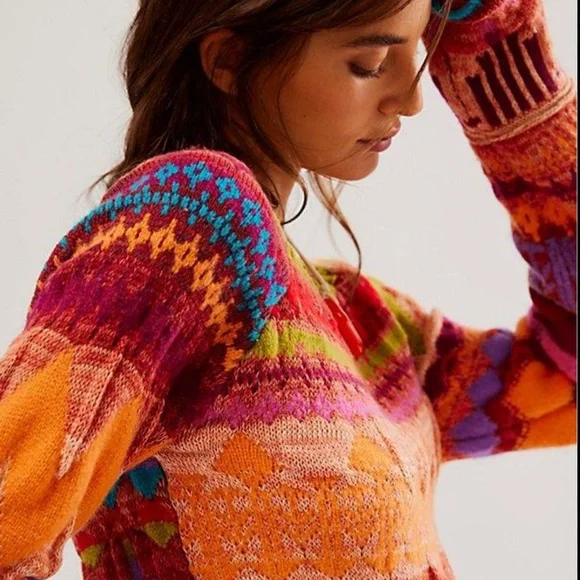 Free People | Lydia Monochrome Pullover | Medium - Picture 2 of 11